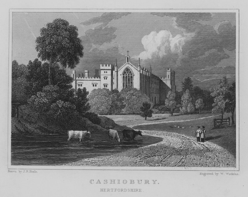 Cashiobury, Hertfordshire (gravyr) av John Preston Neale