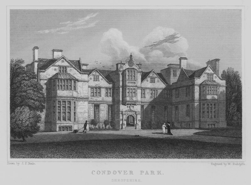 Condover Park, Shropshire (gravyr) av John Preston Neale