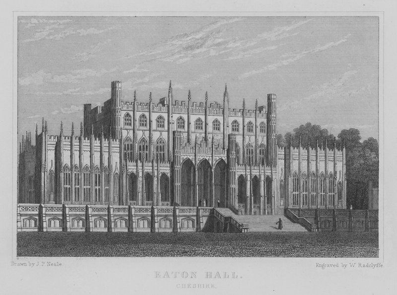 Eaton Hall, Cheshire (gravyr) av John Preston Neale