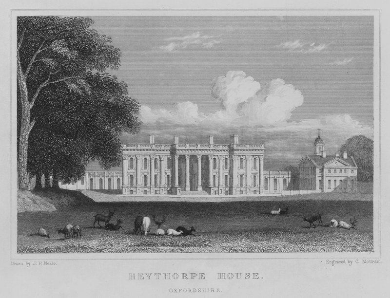 Heythorpe House, Oxfordshire (gravyr) av John Preston Neale