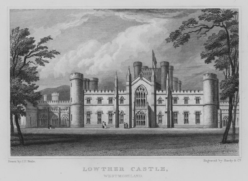 Lowther Castle, Westmoreland (gravyr) av John Preston Neale