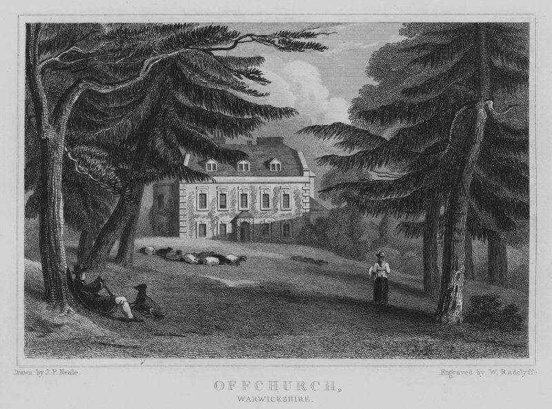 Offchurch, Warwickshire (gravyr) av John Preston Neale