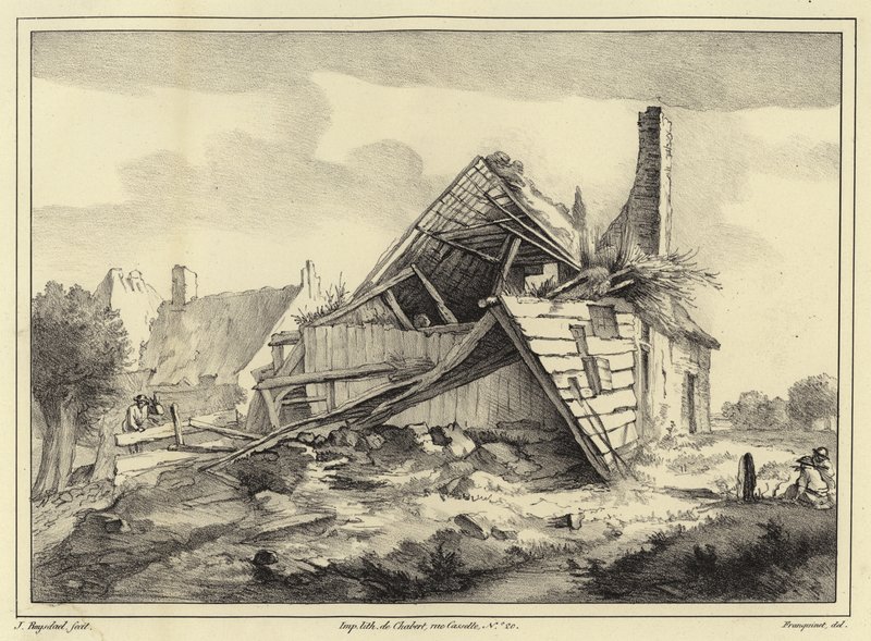 Förstörd byggnad av Jacob van Ruisdael