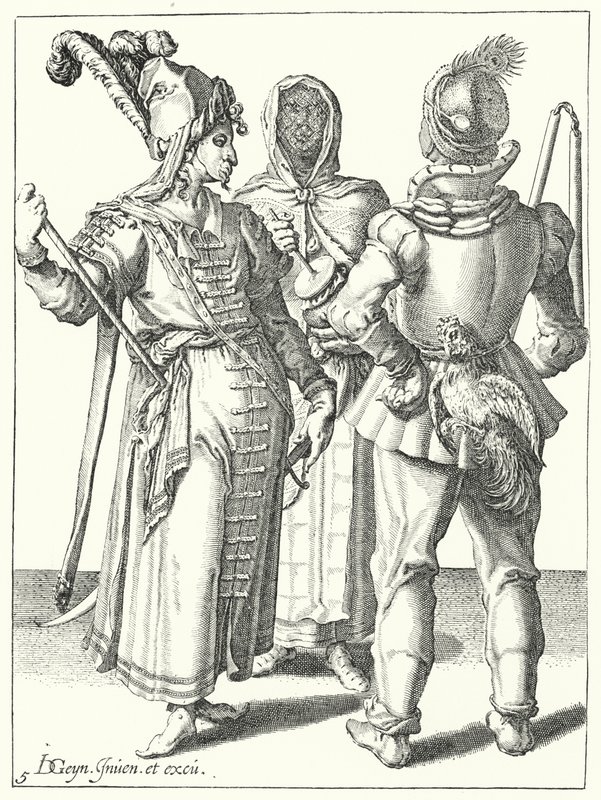 Maskerad (gravyr) av Jacques II de Gheyn