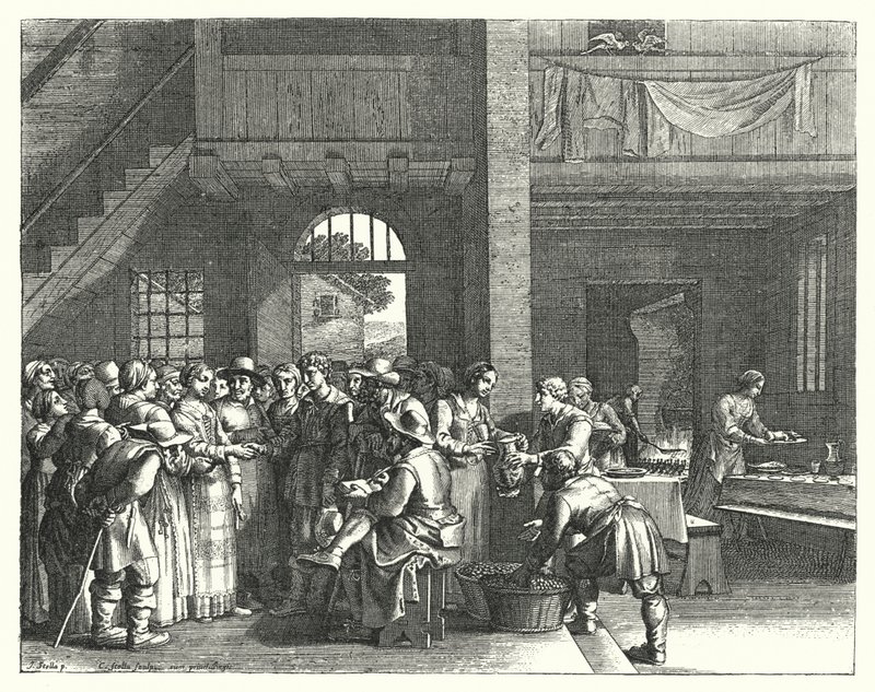 Förlovningsfesten (gravyr) av Jacques Stella