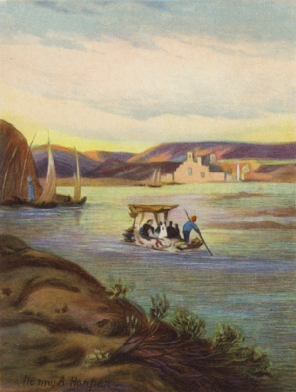 "Bir" på Eufrat (färg litho) av James (after) Clark