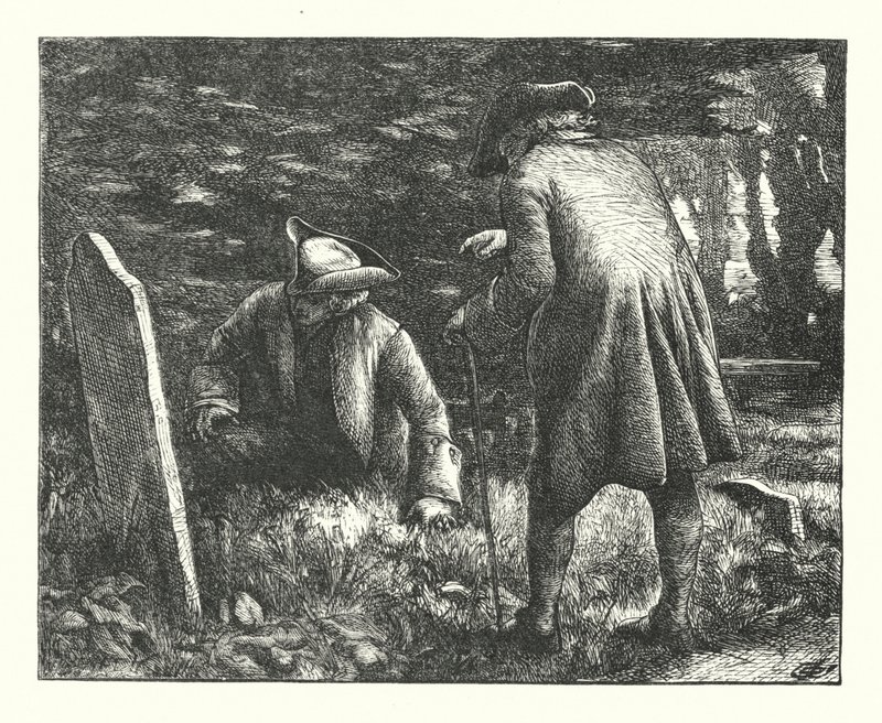 Elegi skriven på en lantlig kyrkogård av James Dawson Watson