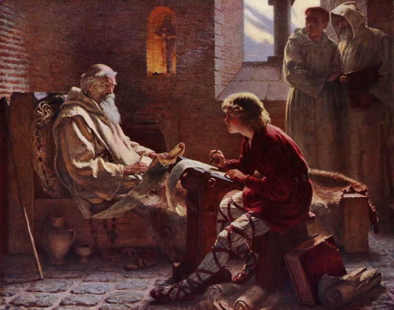 Det sista kapitlet (färg litho) av James Doyle Penrose