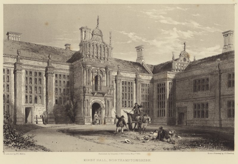 Kirby Hall, Northamptonshire av James Duffield Harding
