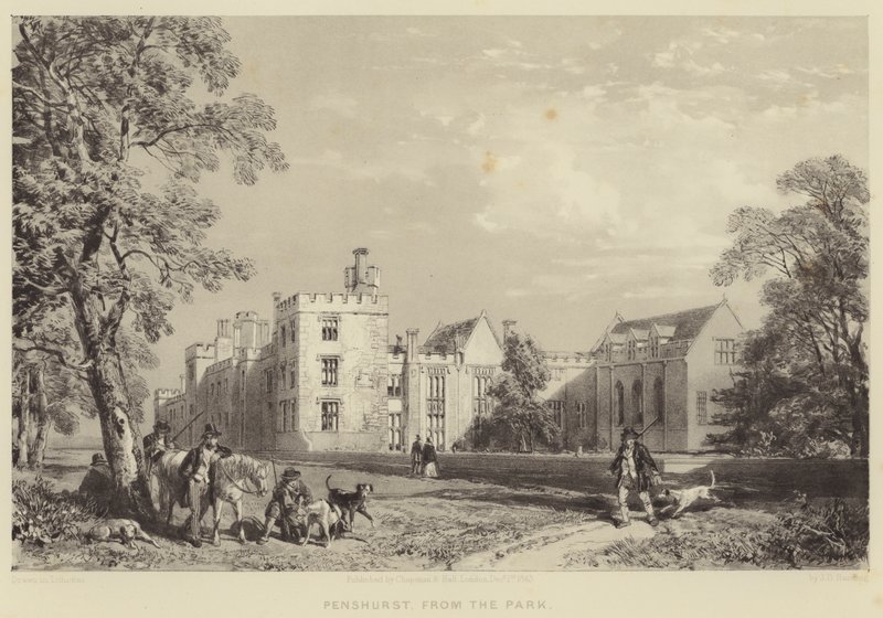Penshurst, från parken av James Duffield Harding
