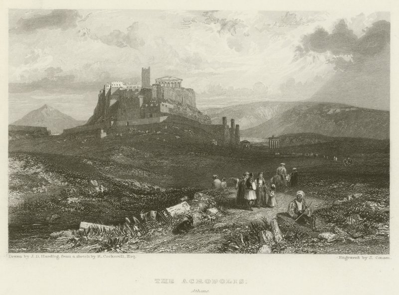 Akropolis, Aten av James Duffield Harding