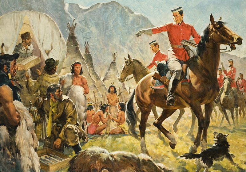 Mounties () och indianer av James Edwin McConnell
