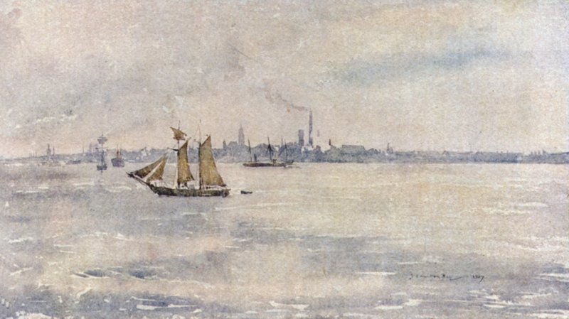 Birkenhead från floden av James Hamilton Hay