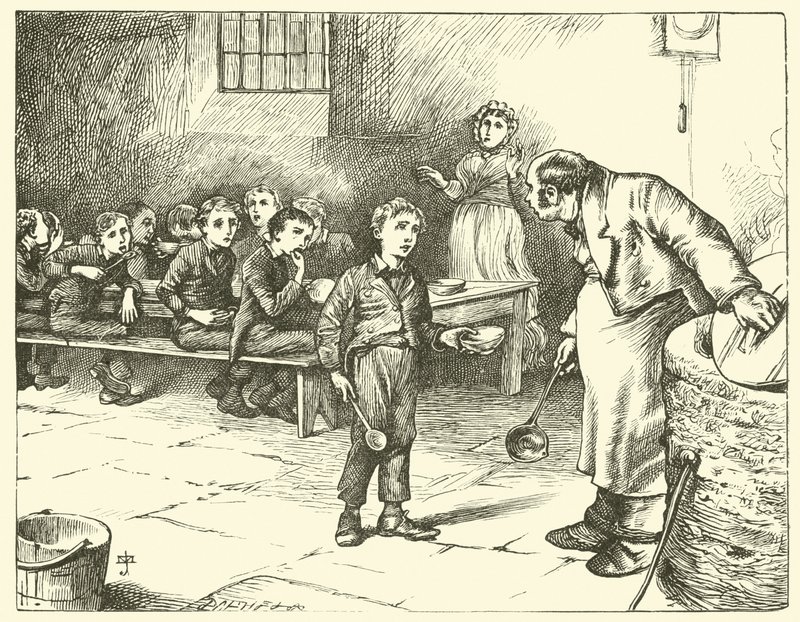 Oliver Twist ber om mer av James Mahoney