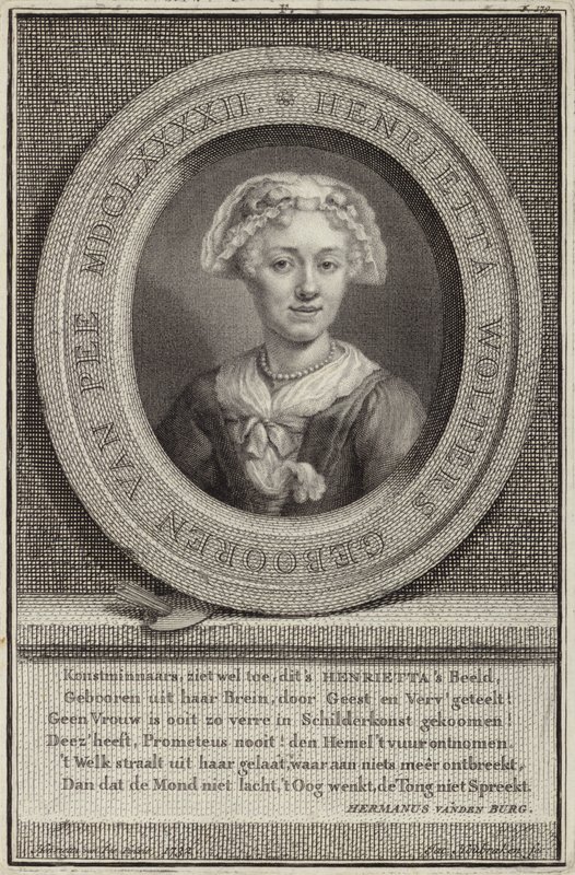 Porträtt av Henrietta van Pee av Jan Maurits Quinckhardt