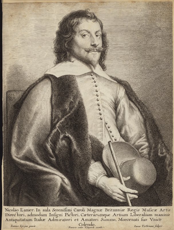 Porträtt av Nicholas Lanier av Jan the Elder Lievens