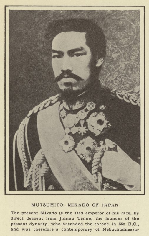 Mutsuhito, Mikado of Japan av Japanese Photographer
