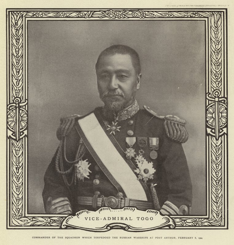 Viceamiral Togo av Japanese Photographer