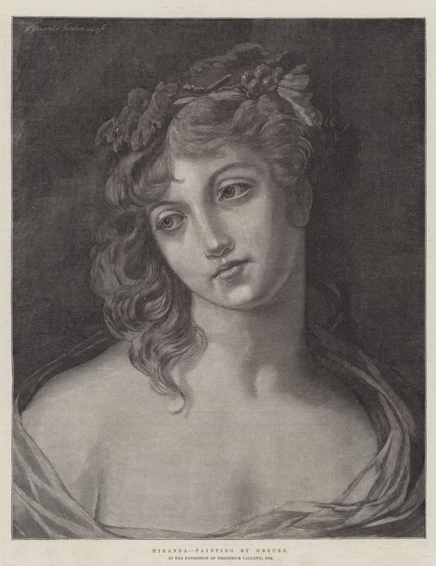 Miranda av Jean Baptiste Greuze