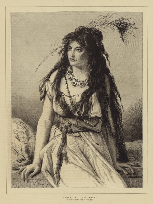 Rosa, en zigenartjej av Jean Francois Portaels