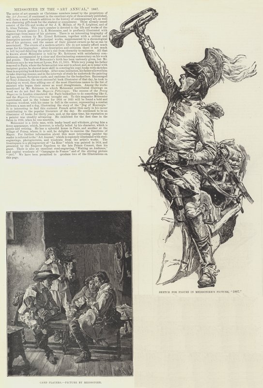 Meissonier i konstannualen, 1887 av Jean Louis Ernest Meissonier