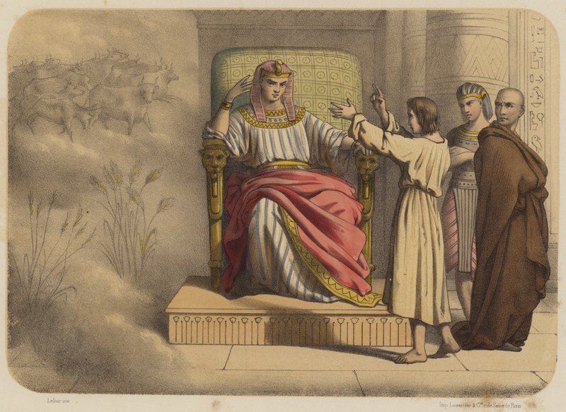 Josef inför farao av Jean Baptiste Auguste Leloir