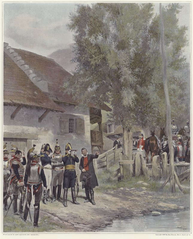 Underrättelseofficerare av Jean Baptiste Edouard Detaille