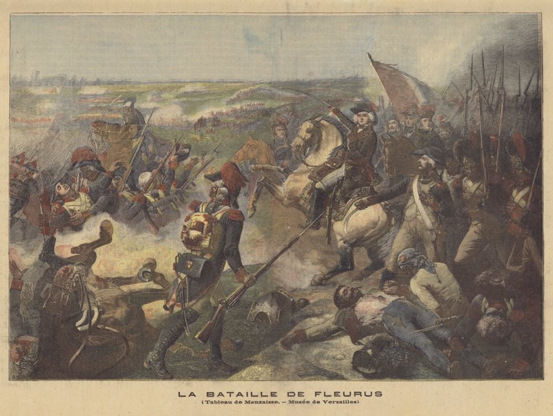 Slaget vid Fleurus av Jean Baptiste Mauzaisse
