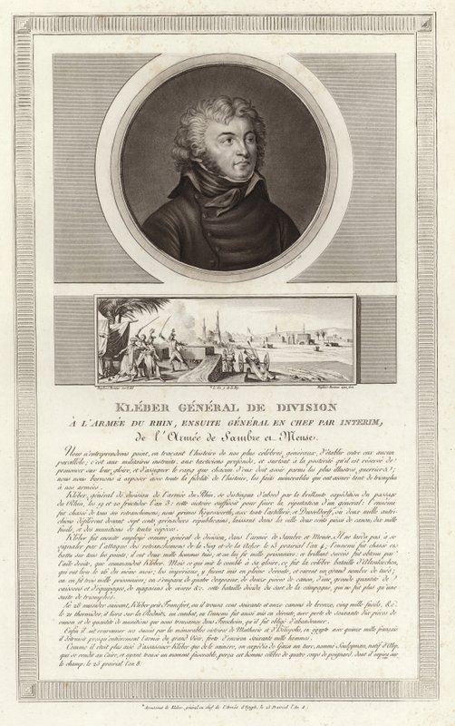 Porträtt av Jean Baptiste Kleber av Jean Duplessi Bertaux