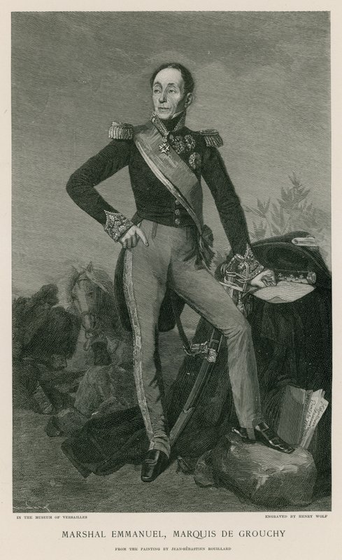 Marskalk Emmanuel, markis de Grouchy av Jean Sebastien Rouillard