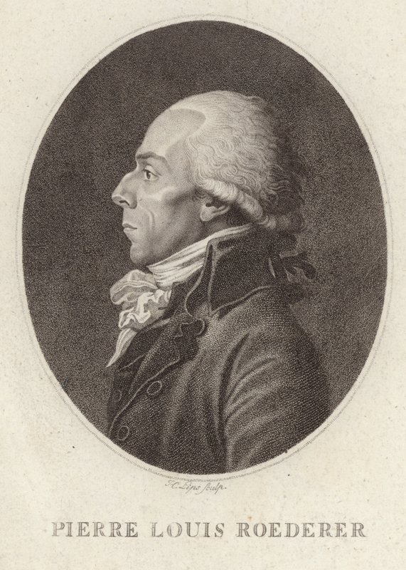 Porträtt av Pierre Louis Roederer av Jean Urbain Guerin