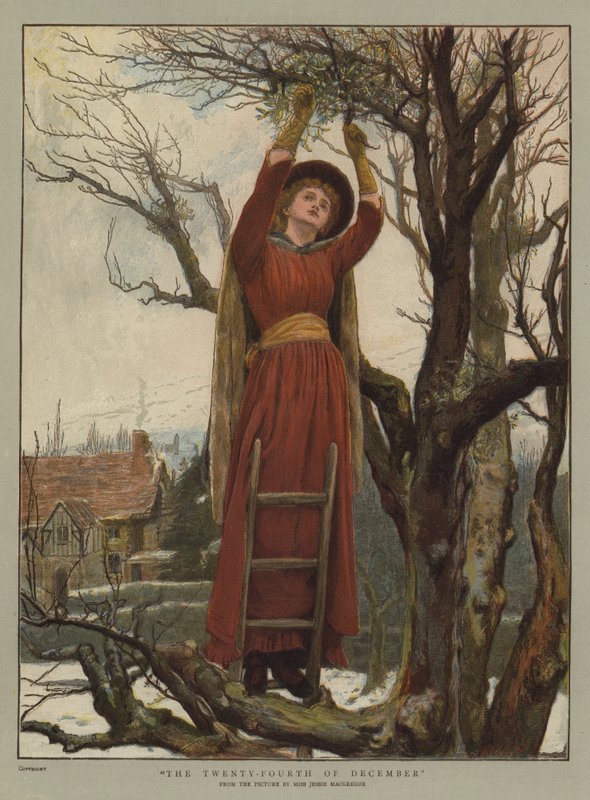 Den tjugofjärde december (chromolitho) av Jessie MacGregor