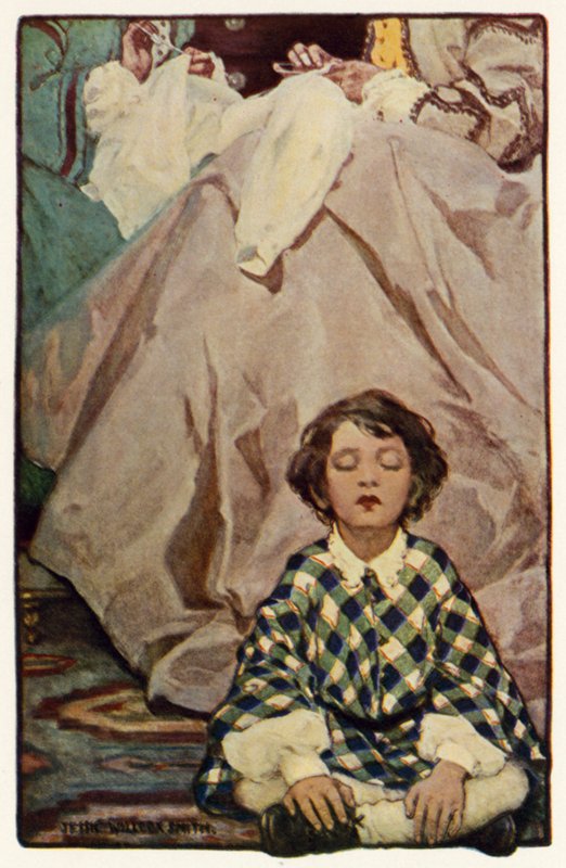 Det lilla landet (färg litho) av Jessie Willcox Smith