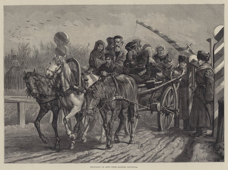 Utvisning av judar från östra Rumänien av Johann Nepomuk Schonberg