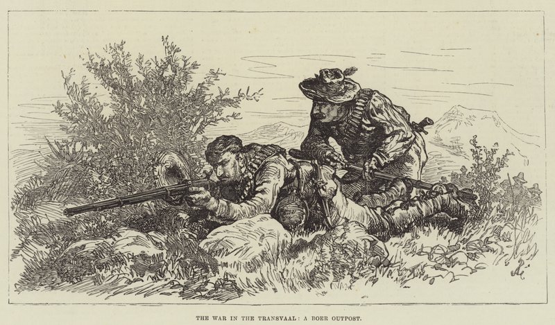 Kriget i Transvaal, en boerutpost av Johann Nepomuk Schonberg