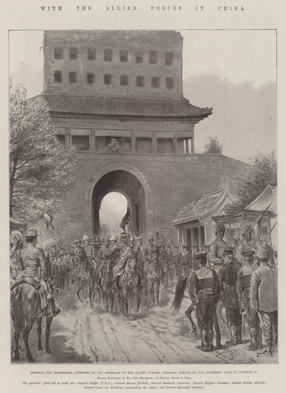 Med de allierade styrkorna i Kina av Johann Nepomuk Schonberg