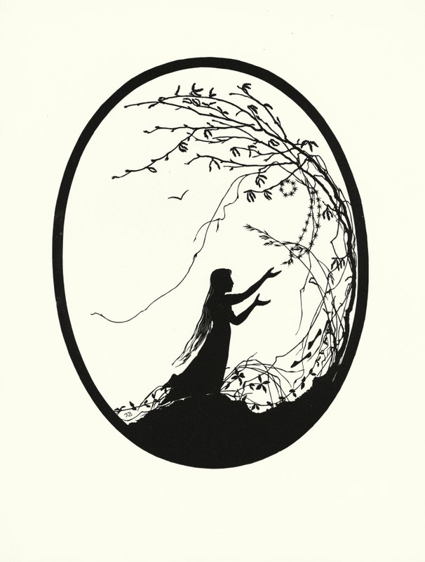 Askungen (litografi) av Johanna Beckmann