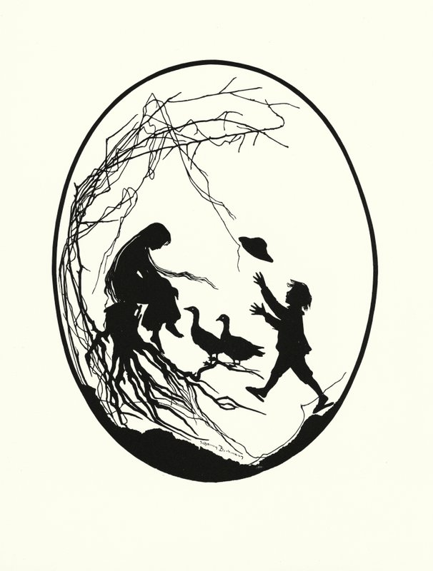 Die Gansemagd (litografi) av Johanna Beckmann
