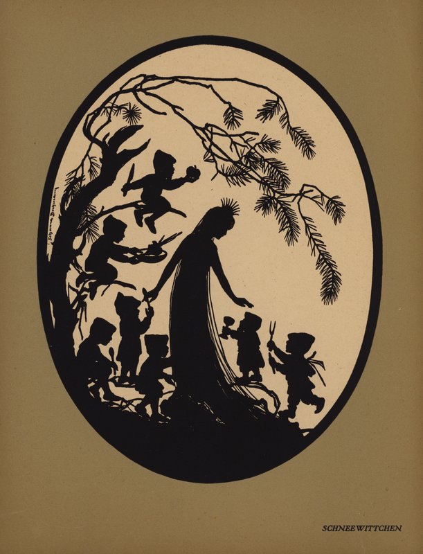 Snövit (litho) av Johanna Beckmann