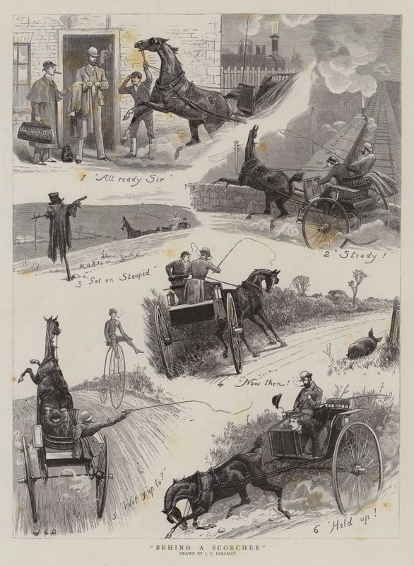 Bakom en Scorcher av John Charles Dollman