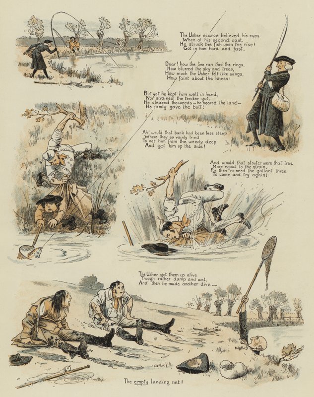 Den stora gamla öringen (chromolitho) av John Charles Dollman