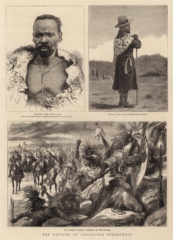 Infångandet av Sekukunis fäste av John Charles Dollman