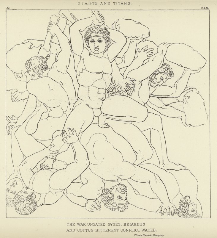 Jättar och titaner av John Flaxman