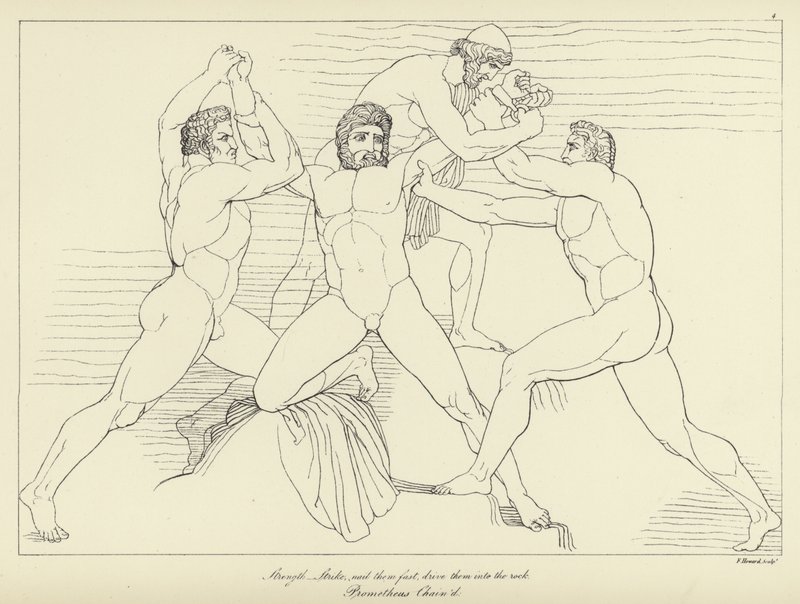 Prometheus kedjad av John Flaxman