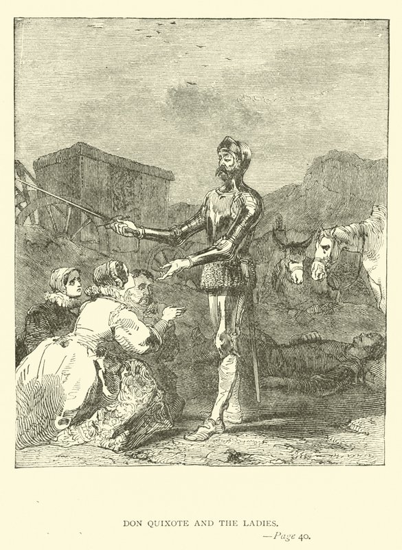 Don Quijote och damerna av John Gilbert