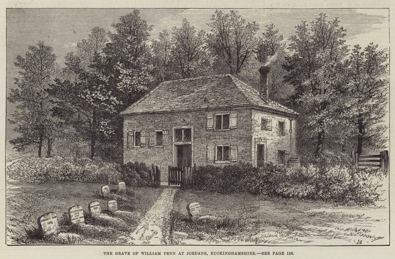 William Penns grav i Jordans, Buckinghamshire av John Gilbert