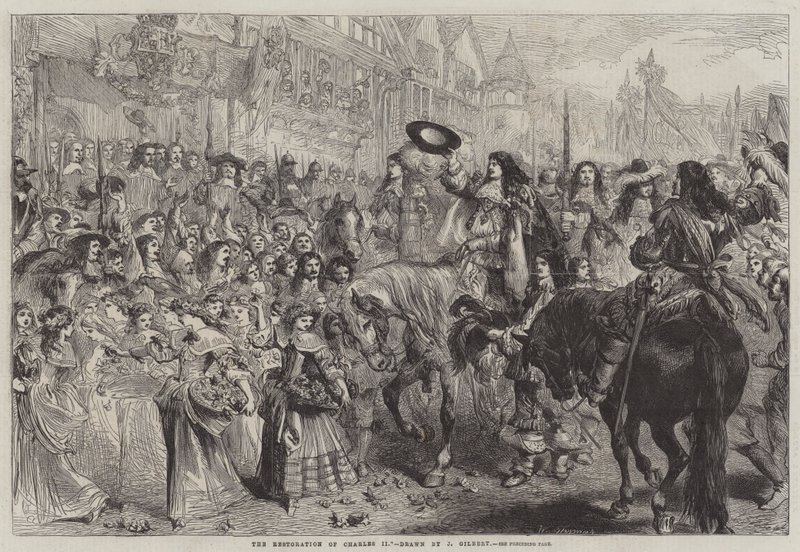 Restaureringen av Karl II av John Gilbert