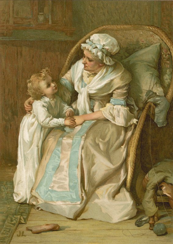 Mormors berättelser (chromolitho) av John Lawson