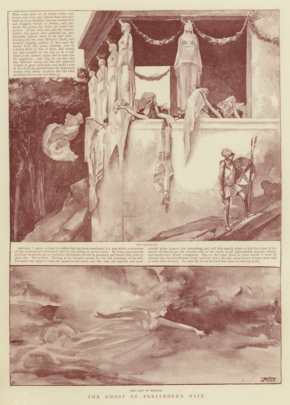 Spöke av Perianders hustru av John Reinhard Weguelin