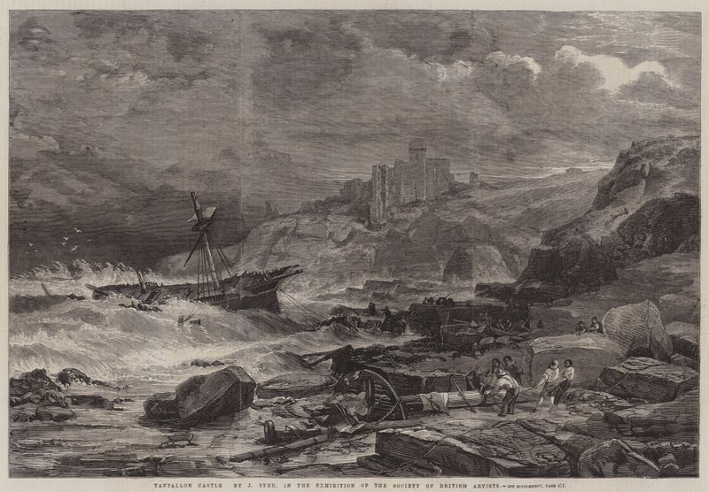 Tantallon slott av John Syer